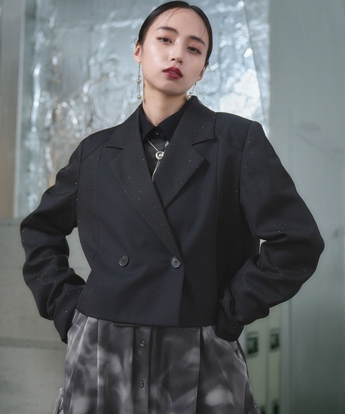 ジャケット・アウター HARE HARE ジャケット テーラードジャケット 「SET UP対応」メタル