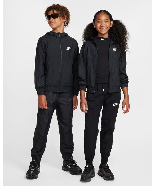 NIKE（ナイキ）の「《NIKEアパレル》ﾅｲｷ YTH NSW WR ﾌｰﾃﾞｨ ｼﾞｬｹｯﾄ（その他アウター・キッズ・ホワイト×グレー/ブラック/ネイビー×ホワイト/ブルーグリーン/パープル系その他/ホワイト×イエロー・140/130/160/150）」の7枚目の写真