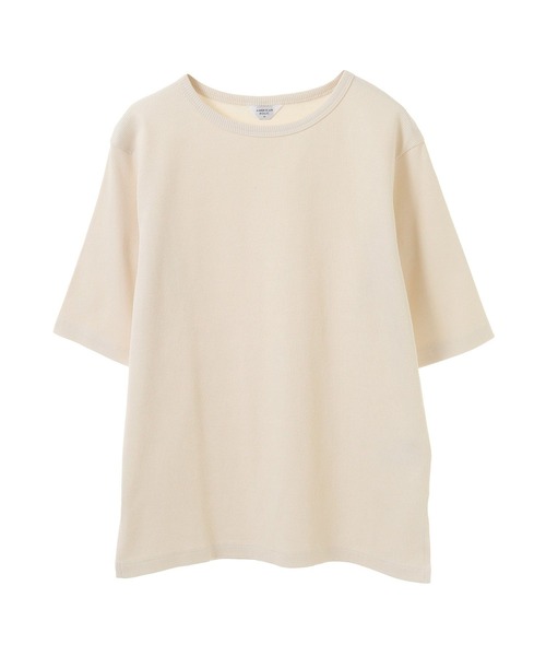 AMERICAN HOLIC(アメリカンホリック)の「抗菌防臭リブ5分袖カットプルオーバー(Tシャツ/カットソー・レディース・チャコールグレー/アイボリー/その他7/ホワイト系その他4・M/L)」の5枚目の写真