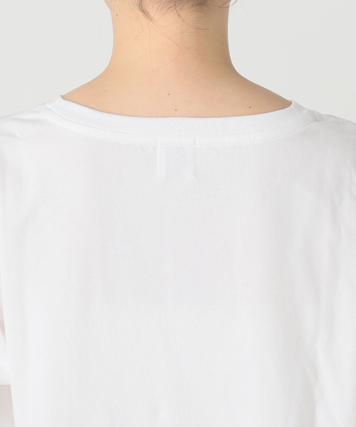 Spick & Span（スピックアンドスパン）の「シルケット天竺ロゴロンTEE3（Tシャツ/カットソー・レディース・ホワイト/チャコールグレー・FREE）」の14枚目の写真