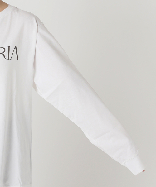 Spick & Span（スピックアンドスパン）の「シルケット天竺ロゴロンTEE3（Tシャツ/カットソー・レディース・ホワイト/チャコールグレー・FREE）」の15枚目の写真