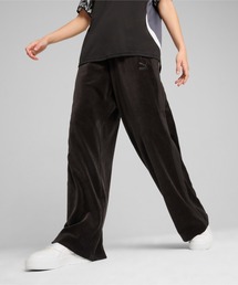 PUMA プーマ ユニセックス T7 オーバーサイズ ベロア トラックパンツ