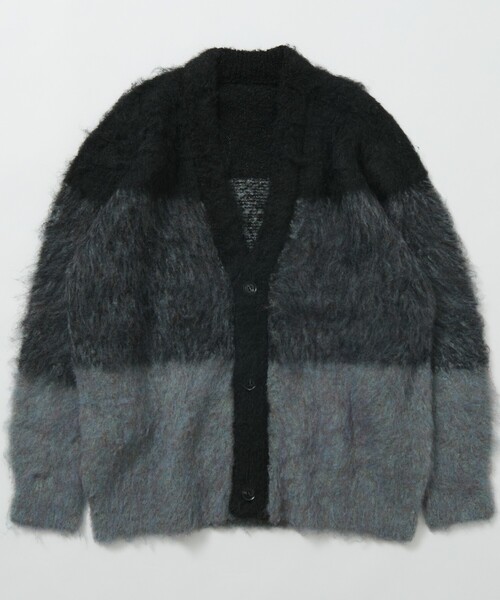 Firsthand(ファーストハンド)の「Firsthand/ファーストハンド グラデーションシャギーカーディガン / シャギーニット(カーディガン/ボレロ・メンズ・ベージュ/ブラック/ブルー・0/1)」の8枚目の写真