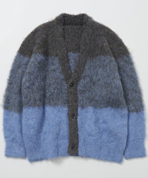 Firsthand(ファーストハンド)の「Firsthand/ファーストハンド グラデーションシャギーカーディガン / シャギーニット(カーディガン/ボレロ・メンズ・ベージュ/ブラック/ブルー・0/1)」の16枚目の写真