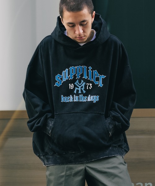 セール】SUPPLIER/サプライヤー Vintage Wash Logo Hoodie