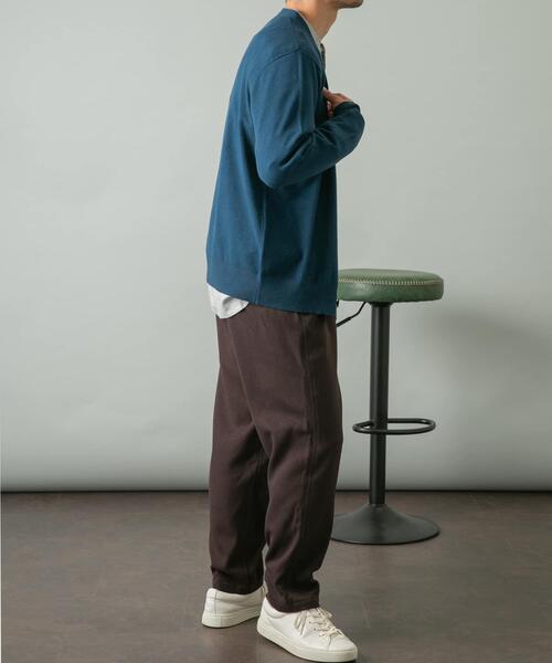 URBAN RESEARCH ROSSO MEN（アーバンリサーチロッソメン）の「『WEB限定』ウォッシャブルストレッチVネックニットカーディガン（カーディガン/ボレロ・メンズ・ブラウン/ネイビー/ブラック/グレー・MEDIUM/LARGE）」の20枚目の写真