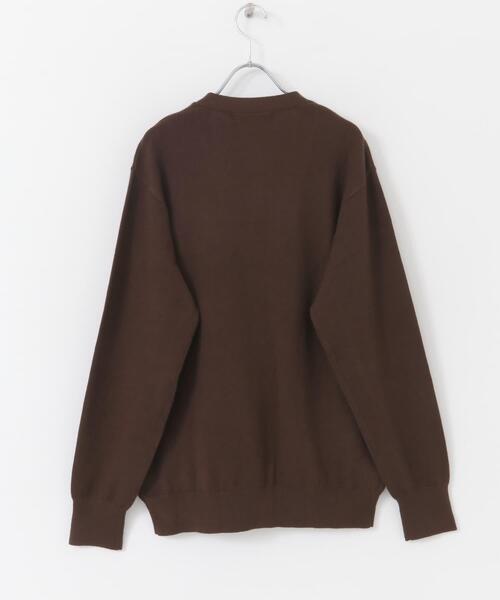 URBAN RESEARCH ROSSO MEN（アーバンリサーチロッソメン）の「『WEB限定』ウォッシャブルストレッチVネックニットカーディガン（カーディガン/ボレロ・メンズ・ブラウン/ネイビー/ブラック/グレー・MEDIUM/LARGE）」の6枚目の写真