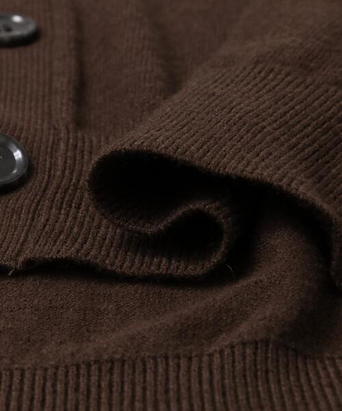URBAN RESEARCH ROSSO MEN（アーバンリサーチロッソメン）の「『WEB限定』ウォッシャブルストレッチVネックニットカーディガン（カーディガン/ボレロ・メンズ・ブラウン/ネイビー/ブラック/グレー・MEDIUM/LARGE）」の7枚目の写真