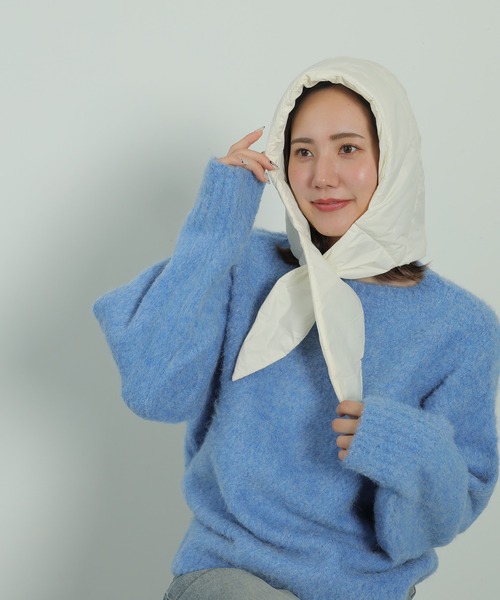 セール　レア　未使用　Y-3 フード付きダウンストール　マフラー 2WAY セール】ダウンフード マフラー（マフラー）｜emesuelee