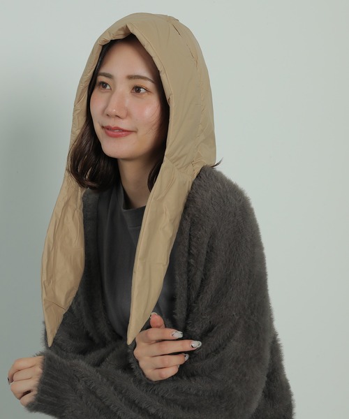 セール】ダウンフード マフラー（マフラー）｜emesuelee（エメスーリー