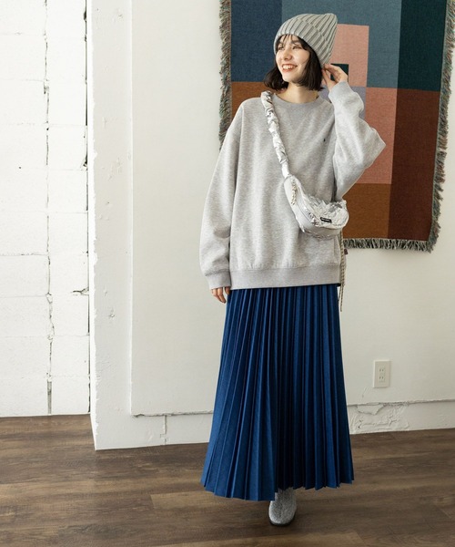 niko and...（ニコアンド）の「ウールライクプリーツスカート（スカート・レディース・ライトグレー/スモーク/ブルー/イエロー・SHORT/MEDIUM）」の5枚目の写真
