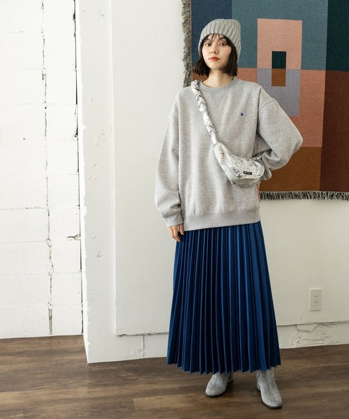 niko and...（ニコアンド）の「ウールライクプリーツスカート（スカート・レディース・ライトグレー/スモーク/ブルー/イエロー・SHORT/MEDIUM）」の6枚目の写真