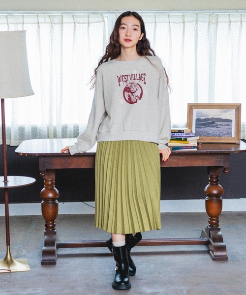 niko and...（ニコアンド）の「ウールライクプリーツスカート（スカート・レディース・ライトグレー/スモーク/ブルー/イエロー・SHORT/MEDIUM）」の8枚目の写真