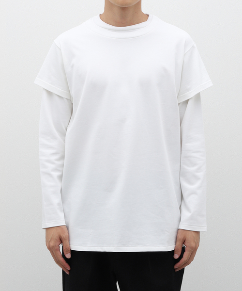 CLASS(クラス)の「CLASS / クラス CCEA18UNI レイヤーカットソー(Tシャツ/カットソー・メンズ・ホワイト/ブラック・2/3)」の2枚目の写真