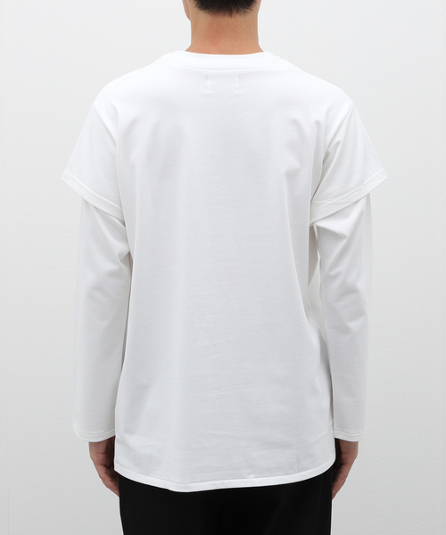 CLASS(クラス)の「CLASS / クラス CCEA18UNI レイヤーカットソー(Tシャツ/カットソー・メンズ・ホワイト/ブラック・2/3)」の6枚目の写真