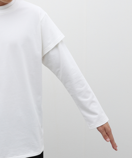CLASS(クラス)の「CLASS / クラス CCEA18UNI レイヤーカットソー(Tシャツ/カットソー・メンズ・ホワイト/ブラック・2/3)」の9枚目の写真
