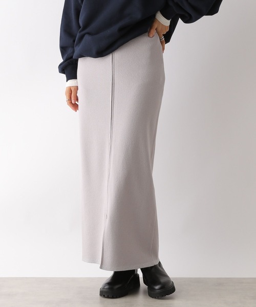 LEPSIM（レプシィム）の「12ゲージフロントジップニットスカート　133260（スカート・レディース・ブラック/グレー・FREE）」の8枚目の写真