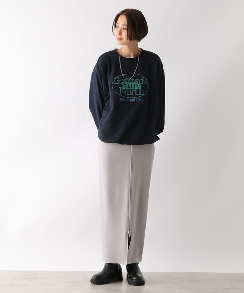 LEPSIM（レプシィム）の「12ゲージフロントジップニットスカート　133260（スカート・レディース・ブラック/グレー・FREE）」の11枚目の写真