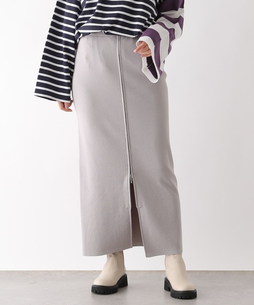 LEPSIM（レプシィム）の「12ゲージフロントジップニットスカート　133260（スカート・レディース・ブラック/グレー・FREE）」の13枚目の写真