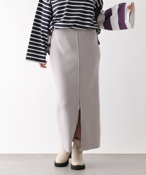 LEPSIM（レプシィム）の「12ゲージフロントジップニットスカート　133260（スカート・レディース・ブラック/グレー・FREE）」の14枚目の写真