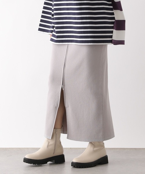 LEPSIM（レプシィム）の「12ゲージフロントジップニットスカート　133260（スカート・レディース・ブラック/グレー・FREE）」の15枚目の写真