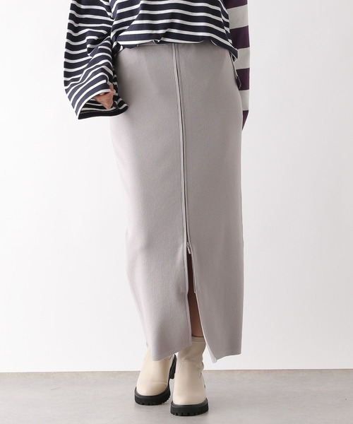 LEPSIM（レプシィム）の「12ゲージフロントジップニットスカート　133260（スカート・レディース・ブラック/グレー・FREE）」の16枚目の写真