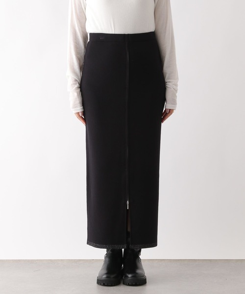 LEPSIM（レプシィム）の「12ゲージフロントジップニットスカート　133260（スカート・レディース・ブラック/グレー・FREE）」の19枚目の写真