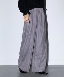 【MAISON BREEZE reveur】T/Puツイル×チュール レイヤードパンツ XNN