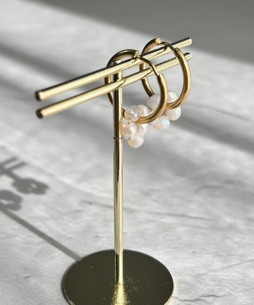 ciite'（シーテ）の「【 金属アレルギー対応 】 2wayフルールビーズ ピアス サージカルステンレス  (両耳用)（ピアス（両耳用）・レディース・シルバー/ゴールド・FREE）」の7枚目の写真
