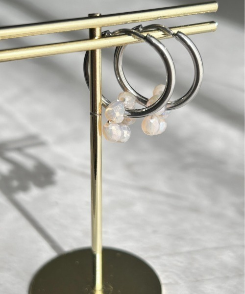 ciite'（シーテ）の「【 金属アレルギー対応 】 2wayフルールビーズ ピアス サージカルステンレス  (両耳用)（ピアス（両耳用）・レディース・シルバー/ゴールド・FREE）」の8枚目の写真