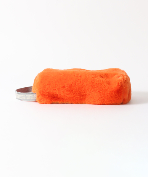 journal standard Furniture (ジャーナルスタンダードファニチャー)の「24F1 TISSUE BOX CASE FUR フェイクファー ティッシュボックス(ダストボックス・レディース・ベージュ/チャコールグレー/オレンジ・FREE)」の7枚目の写真