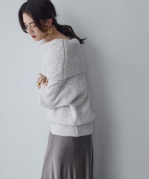 paloma wool 淡い水色 オフショルダー ニットセーター paloma wool 淡い水色 オフショルダー ニットセーター ブルー