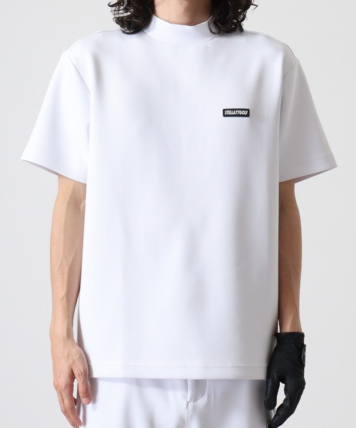 Malbongolf ゴルフウェア モックネック Tシャツ ホワイト　2XL Malbongolf ゴルフウェア モックネック Tシャツ ホワイト 2XL
