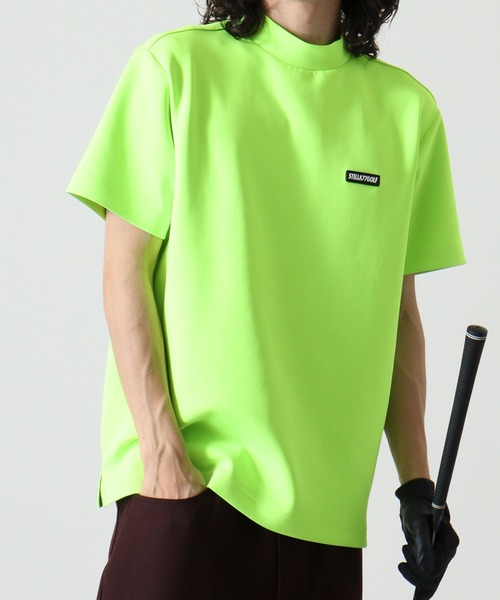 stella77golf(ステラセブンティーンセブンゴルフ)の「蛍光カラーゴルフモックネック半袖T(Tシャツ/カットソー・メンズ・ブラック/ホワイト/グリーン系/イエロー系・M/L/XL/XXL)」の20枚目の写真