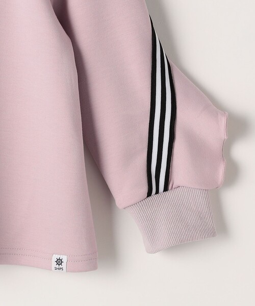 SHIPS Colors(シップス カラーズ)の「SHIPS Colors: 90~140cm /〈洗濯機可能〉リンク トラック プルオーバー(スウェット・キッズ・オリーブ/ピンク・140/90/100/110/120/130)」の7枚目の写真