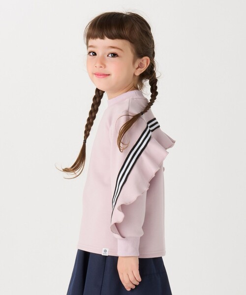 SHIPS Colors(シップス カラーズ)の「SHIPS Colors: 90~140cm /〈洗濯機可能〉リンク トラック プルオーバー(スウェット・キッズ・オリーブ/ピンク・140/90/100/110/120/130)」の13枚目の写真