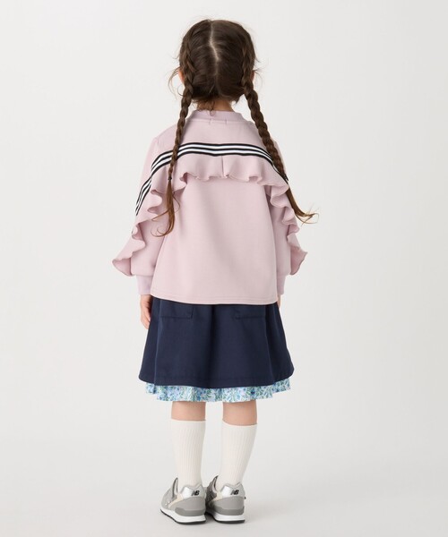 SHIPS Colors(シップス カラーズ)の「SHIPS Colors: 90~140cm /〈洗濯機可能〉リンク トラック プルオーバー(スウェット・キッズ・オリーブ/ピンク・140/90/100/110/120/130)」の14枚目の写真