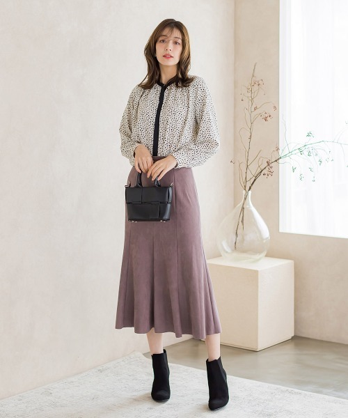 ketty（ケティ）の「レオパードプリントノーカラーブラウス≪手洗い可能≫（シャツ/ブラウス・レディース・アイボリー/ブラック系その他/ブラウン系その他・M）」の10枚目の写真