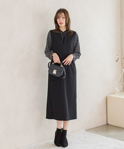 ketty（ケティ）の「レオパードプリントノーカラーブラウス≪手洗い可能≫（シャツ/ブラウス・レディース・アイボリー/ブラック系その他/ブラウン系その他・M）」の20枚目の写真