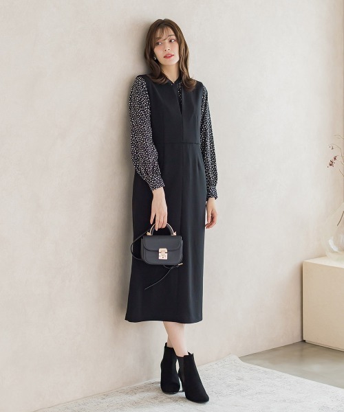 ketty（ケティ）の「レオパードプリントノーカラーブラウス≪手洗い可能≫（シャツ/ブラウス・レディース・アイボリー/ブラック系その他/ブラウン系その他・M）」の18枚目の写真