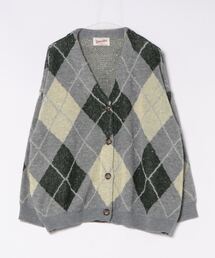 Right-on | 【ノンブランド】ラメアーガイルカーディガン(カーディガン/ボレロ)