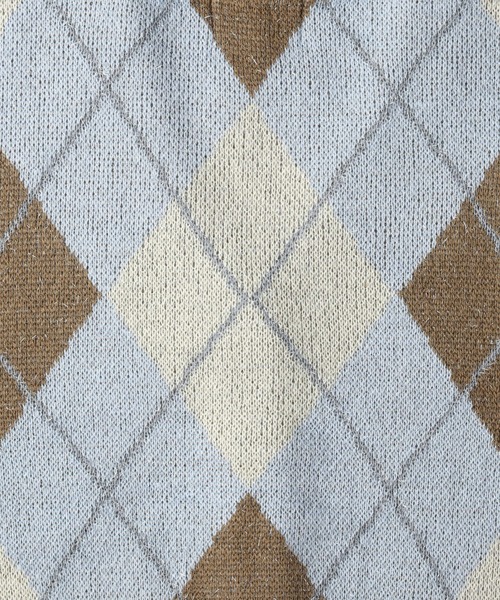 Right-on（ライトオン）の「ラメアーガイルカーディガン（カーディガン/ボレロ・レディース・ブルー/グリーン・XL/M/L）」の13枚目の写真