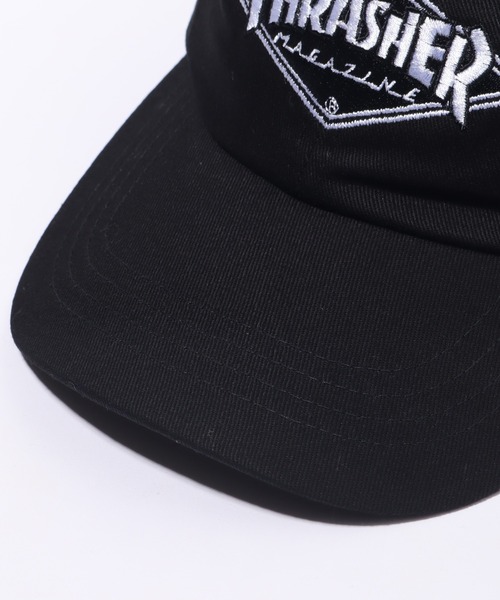THRASHER（スラッシャー）の「【THRASHER/スラッシャー】ダイヤロゴ コットンツイルキャップ（キャップ・メンズ・ブラック・FREE）」の5枚目の写真