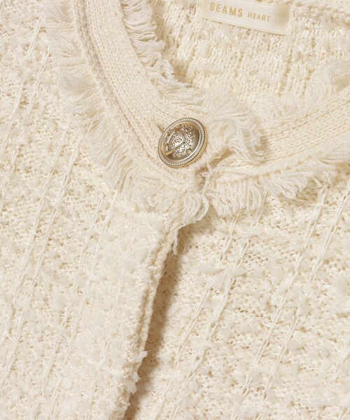 BEAMS HEART（ビームスハート）の「ツイード ニット ジャケット（ノー