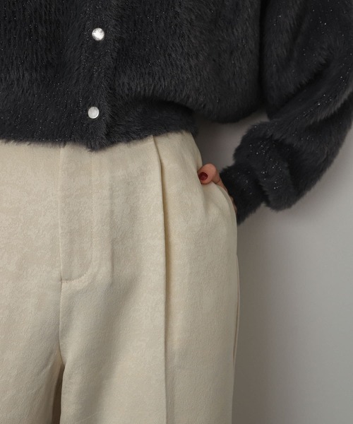 SENSE OF PLACE by URBAN RESEARCH（センスオブプレイスバイアーバンリサーチ）の「サテンパイピングジャガードパンツ（その他パンツ・レディース・ブラウン/アイボリー/カーキ・MEDIUM/SMALL）」の8枚目の写真