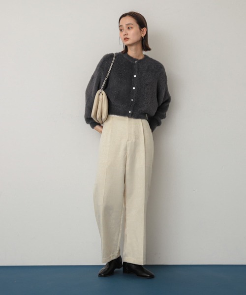 SENSE OF PLACE by URBAN RESEARCH（センスオブプレイスバイアーバンリサーチ）の「サテンパイピングジャガードパンツ（その他パンツ・レディース・ブラウン/アイボリー/カーキ・MEDIUM/SMALL）」の11枚目の写真