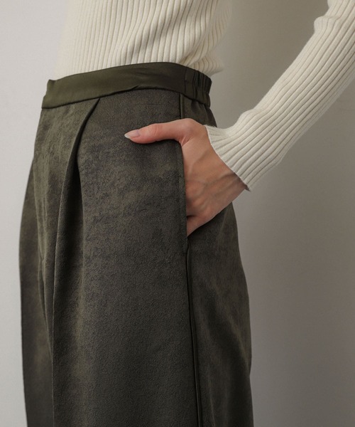 SENSE OF PLACE by URBAN RESEARCH（センスオブプレイスバイアーバンリサーチ）の「サテンパイピングジャガードパンツ（その他パンツ・レディース・ブラウン/アイボリー/カーキ・MEDIUM/SMALL）」の20枚目の写真