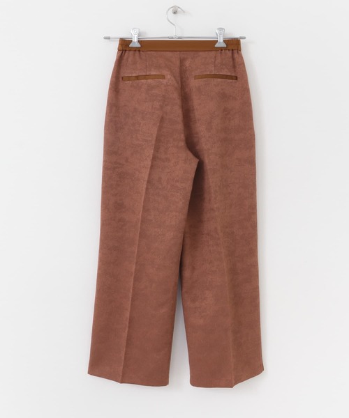 新品❣️自由区ビンテージサテン パンツ大きいサイズ23区組曲アンタイトルICB JEANASIS（ジーナシス）の「ZIPポケットサテンパンツ/496467