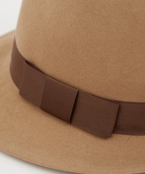 improves（インプローブス）の「無地 ウール 中折ハット（ハット・メンズ・ベージュ/チャコール/グレー/ブラック/ブラウン・FREE）」の6枚目の写真