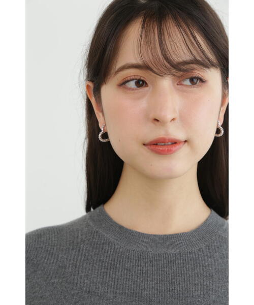 JILL STUART(ジルスチュアート)の「◆<LUV AJ>ハートビジューフープピアス(ネックレス・レディース・ゴールド/シルバー・フリ-)」の5枚目の写真